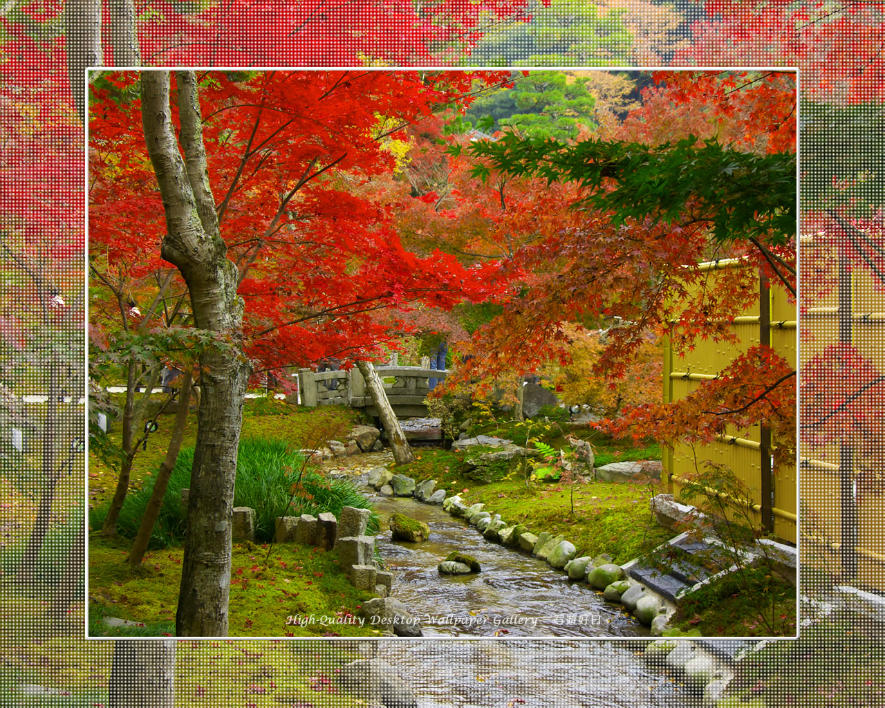 永観堂（３）の壁紙／Wallpaper of Kyoto in Autumn (1280×1024)