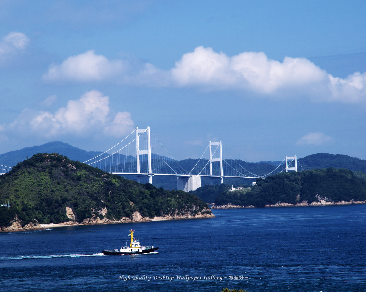 しまなみ海道の壁紙／Wallpaper of Inland Sea (1280×1024)