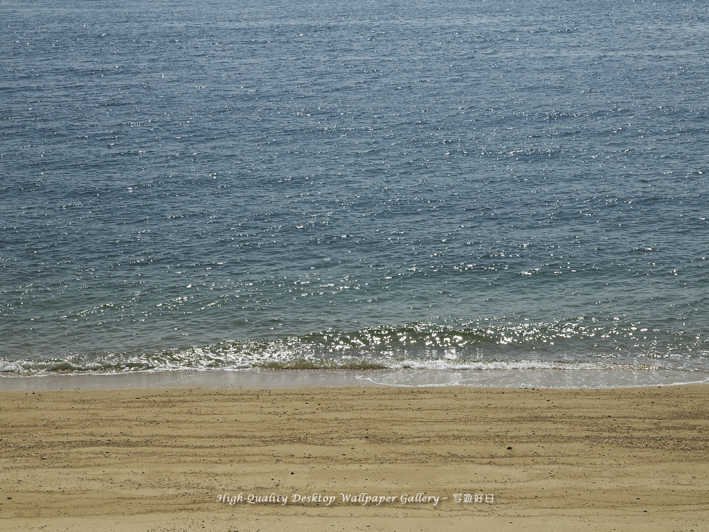 しまなみ海道の壁紙／Wallpaper of Midafternoon Beach (1024×768)