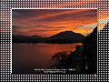 「夕焼けの河口湖」高画質デスクトップ壁紙