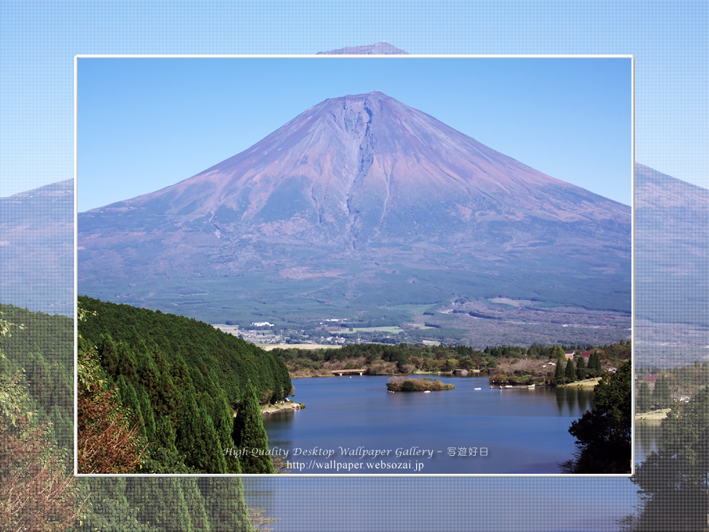 富士山の高画質＆高解像度壁紙／Wallpaper of富士山初秋 in Fuji Lake Districti (1024×768)