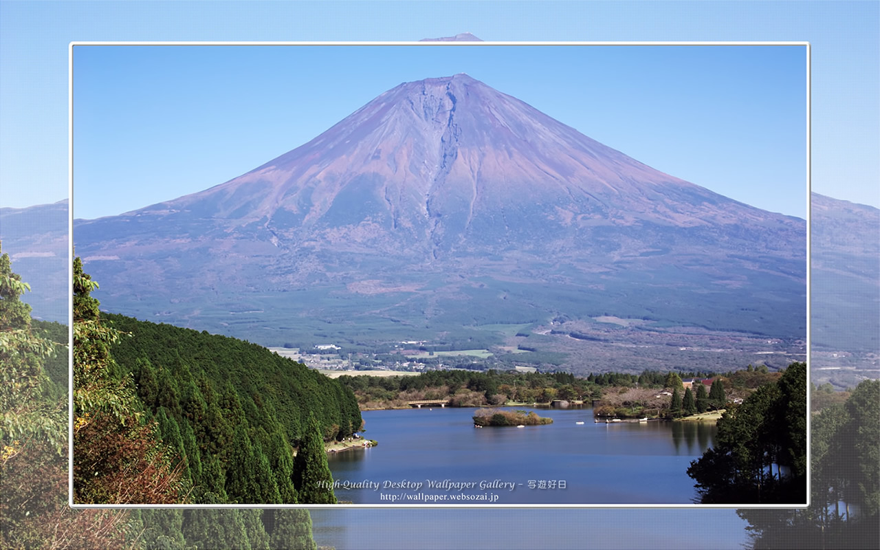 富士山の高画質＆高解像度壁紙／Wallpaper of富士山初秋 in Fuji Lake Districti (1280×800)
