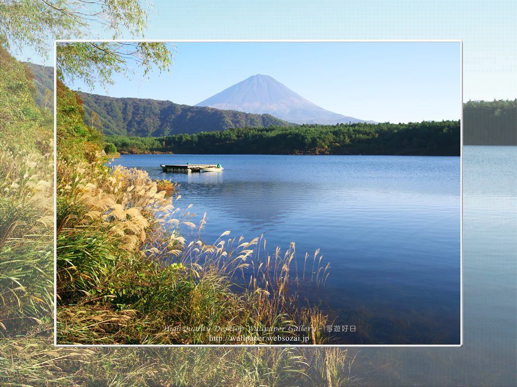 富士山の高画質＆高解像度壁紙／Wallpaper of初秋の西湖 in Fuji Lake Districti (1024×768)