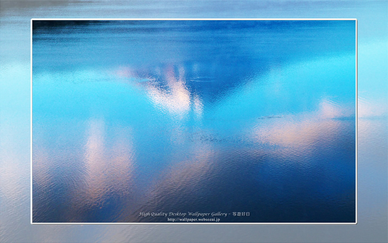 富士山の高画質＆高解像度壁紙／Wallpaper of逆さ富士 in Fuji Lake Districti (1280×800)